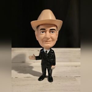 Lyndon Johnson Political Plastic-Like Doll Figure Collectible